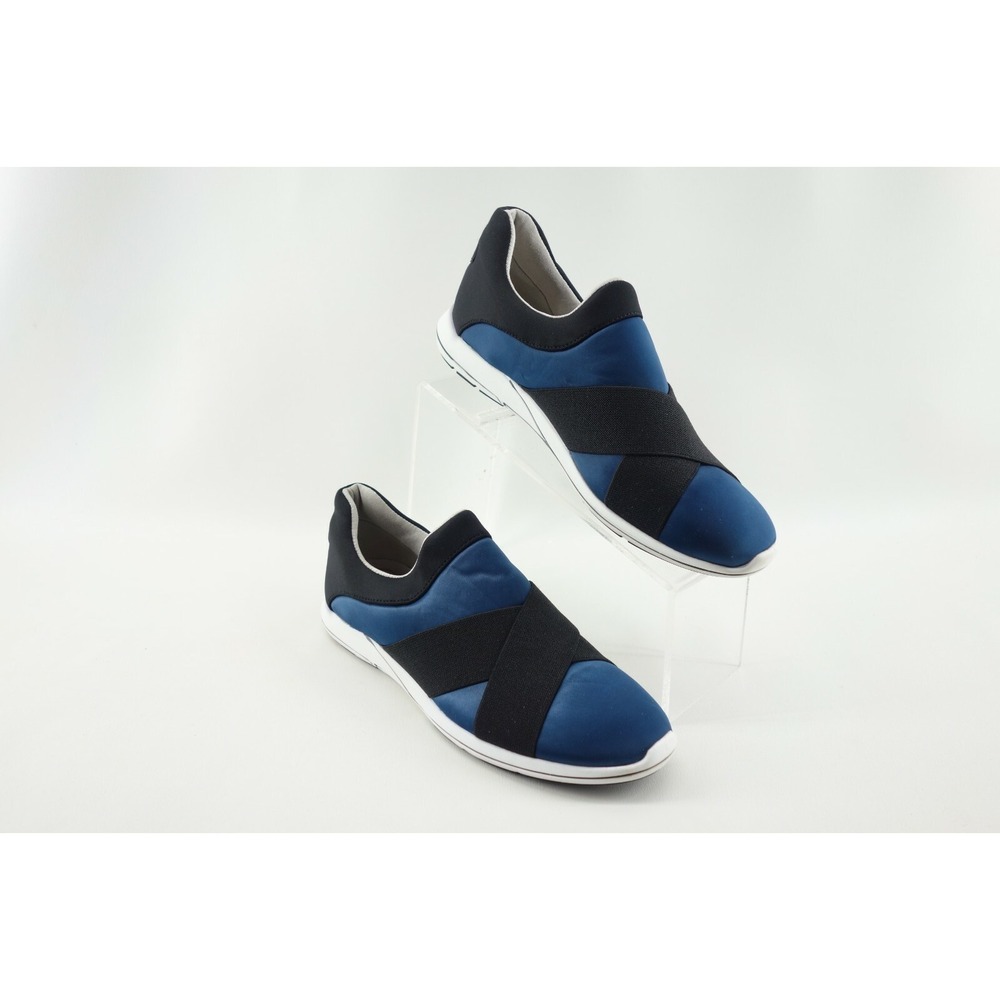Aerosoles Race Track Women's Sz 9 M‎ Blue/Black SlipOn Comfort Shoes Memory Foam